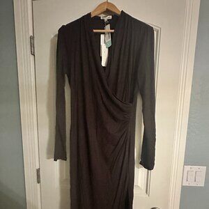 Megan Surplice Envelope Hem Dress